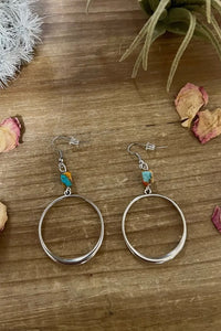 Spiny Oyster & Turquoise Hoops
