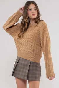Cable Crew Sweater