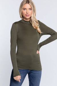 More Layers Mock Neck Top (4 Colors)