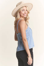 Denim Dart Chambray Tank