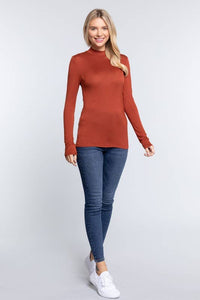 More Layers Mock Neck Top (4 Colors)