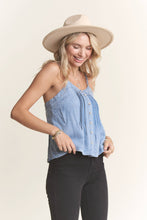 Denim Dart Chambray Tank