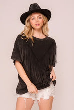 Fringed & Faded Tee (2 Colors)