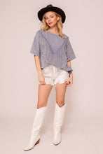 Fringed & Faded Tee (2 Colors)