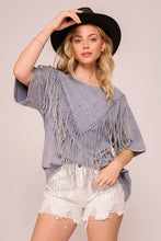 Fringed & Faded Tee (2 Colors)