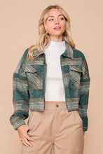 Envy Plaid Crop Jacket