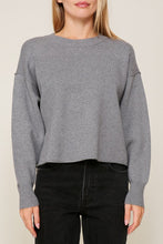 Pepper Grey Crop Sweater