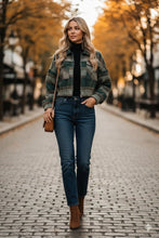 Envy Plaid Crop Jacket