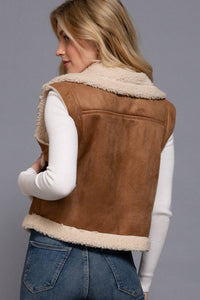 Suede N' Sherpa Vest