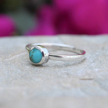 Tiny Round Turquoise Stacker Rings