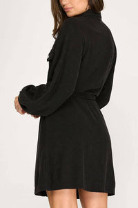 Fallin' For it Shirt Dress