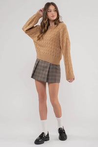 Cable Crew Sweater
