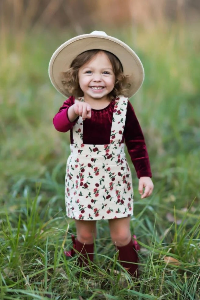 Lil Rosy Corduroy Jumper Skirt