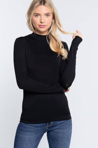 More Layers Mock Neck Top (4 Colors)