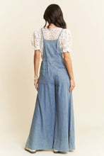 Peace, Love, Palazzo Denim Overalls
