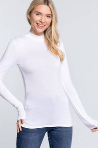 More Layers Mock Neck Top (4 Colors)