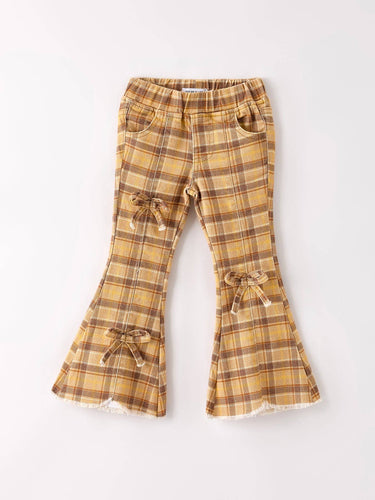Lil Pumpkin Plaid Jeans