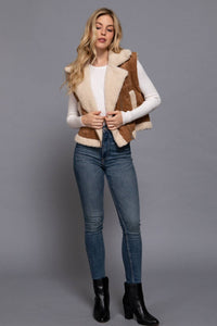 Suede N' Sherpa Vest