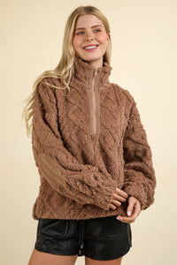 Feelin' Fuzzy Fleece Cable Jacket