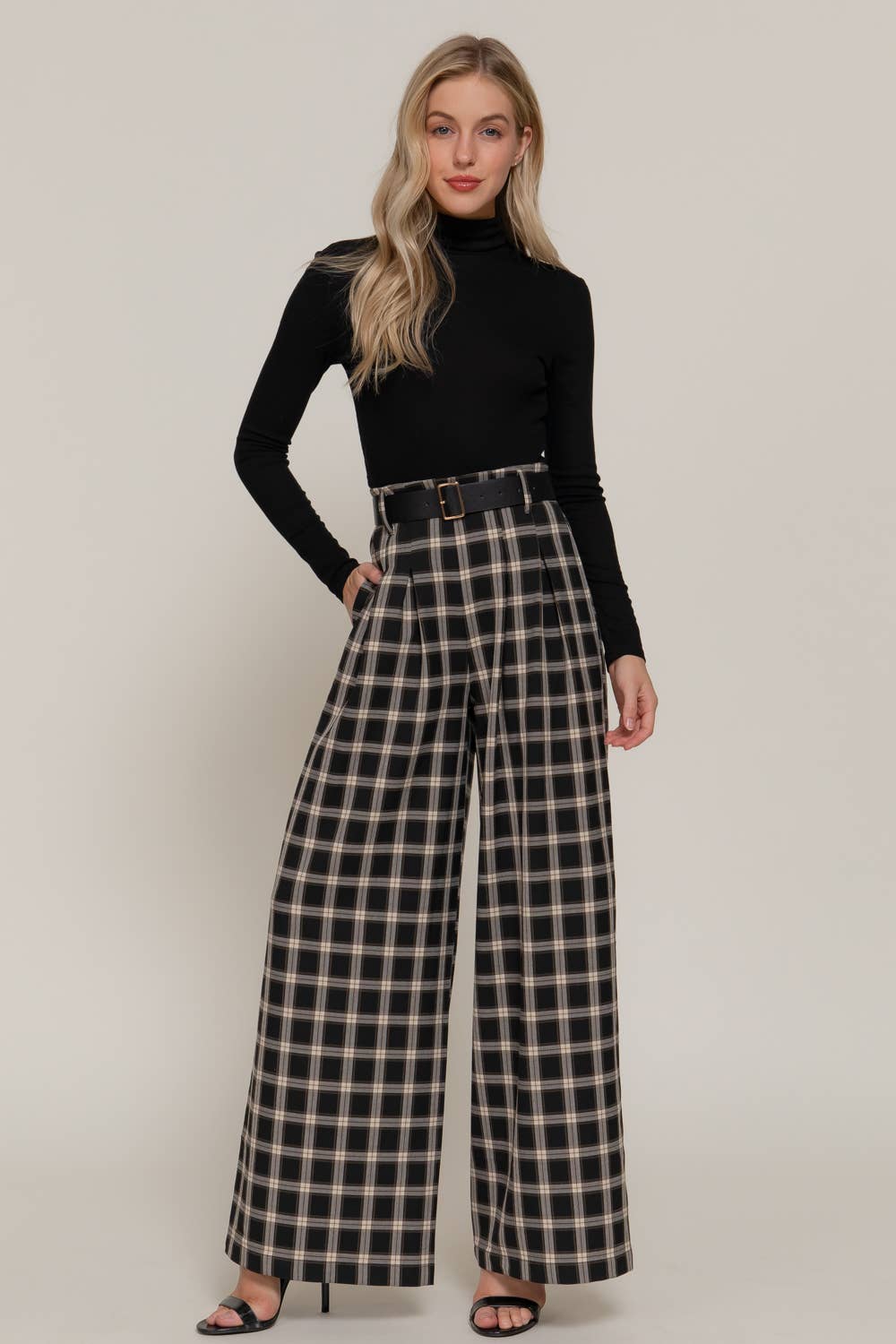 Pleated N' Plaid Dress Pants