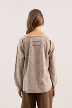 Retro Repeat Henley Sweatshirt