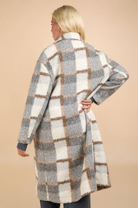 Pretty In Plaid Sherpa Coat