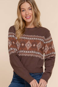 Jackie Jacquard Sweater