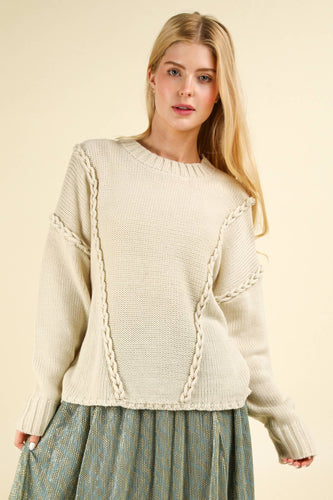 Bella Braided Sweater