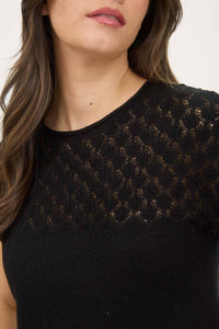 Equally Yoked Eyelet Sweater Top (2 Colors)