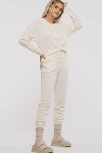 Sweet Dreams Waffle Pajama Set