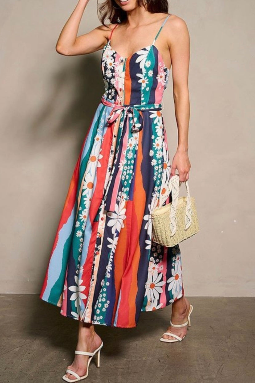 Bright Blooms Summer Dress