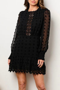 On The Dot Lace Dress