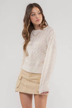 Cable Crew Sweater