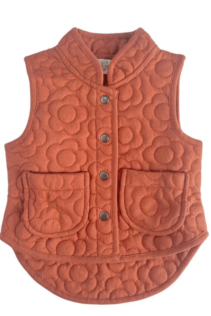 Lil Quilted Daisy Vest