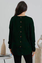 Button Back Basic Sweater (3 Colors)