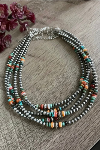 Spiny Oyster Navajo Pearl Necklace