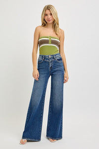 Made Ya Yoke Palazzo Jeans