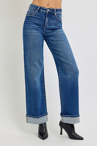 Love Story Wide Leg Jeans - Dark