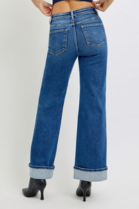 Love Story Wide Leg Jeans - Dark