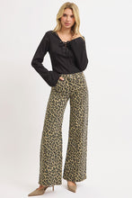 Latte Leopard Wide Leg Jeans