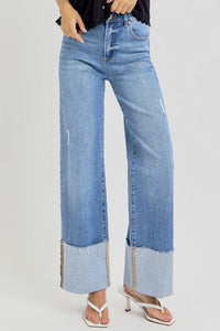 Wild One Cuffed Wide Leg Jeans