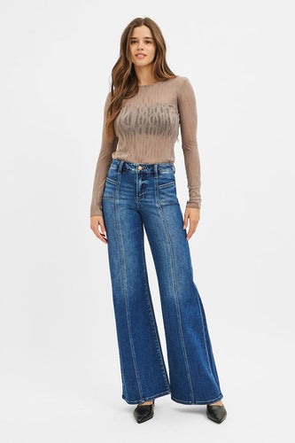 Slant N' Seam Wide Leg Jeans