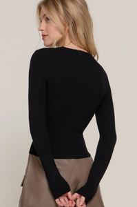 All Business Ribbed Sweater