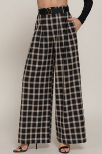 Pleated N' Plaid Dress Pants