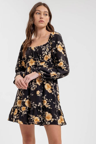 Stay Golden Floral Dress