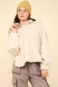 Feelin' Fuzzy Fleece Cable Jacket