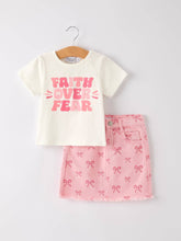 Lil Faith Over Fear Skirt Set