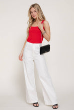 Sleeveless Square Neck Double Layer Knit Top