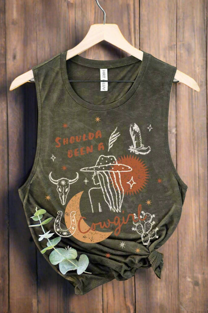Shoulda Been A Cowgirl Tank