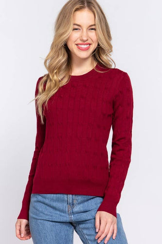 Cable N' Crew Sweater (2 Colors)